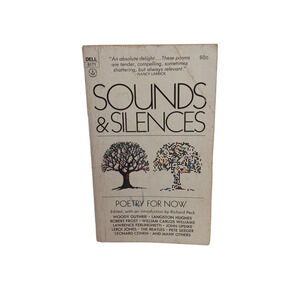 Book of Poems Sounds and Silences Poetry for Now Vintage 1970s Paperback Book